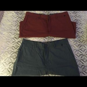 2 pairs of modern amusement shorts